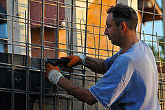 Povezivanje armature na zidovima parkinga za Amadeo II