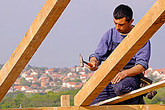 Rad na krovu Amadea II