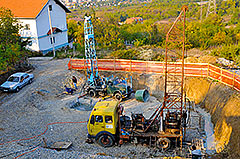 Drilling boreholes for Amadeo II