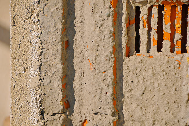 Thermal mortar thickness