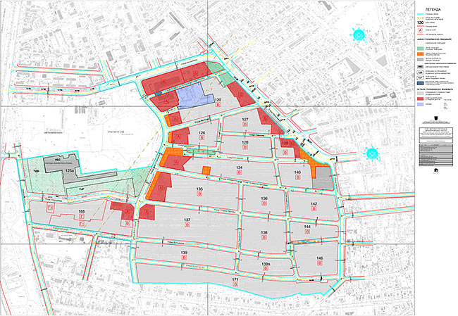 Example of a detailed regulation plan in Vračar