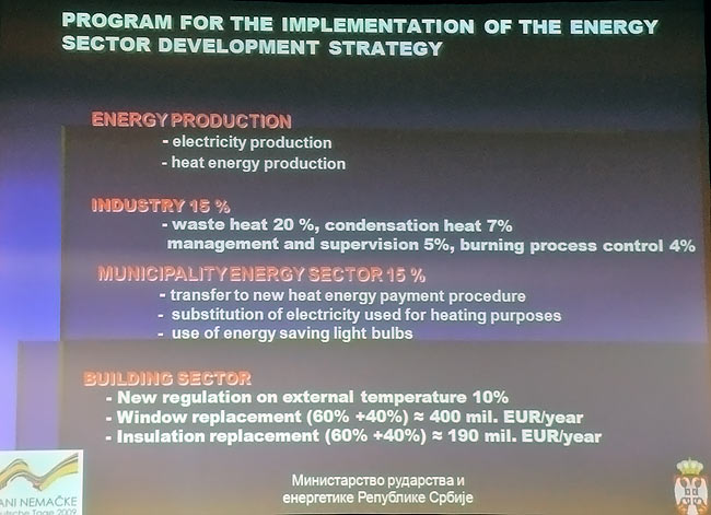 Program za strategiju razvoja energetsog sektora