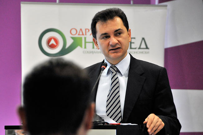 Božidar Đelić speaking at the Conference on Sustainable Development Strategy - 2