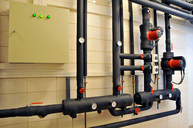 Distribution loops of the geothermal system