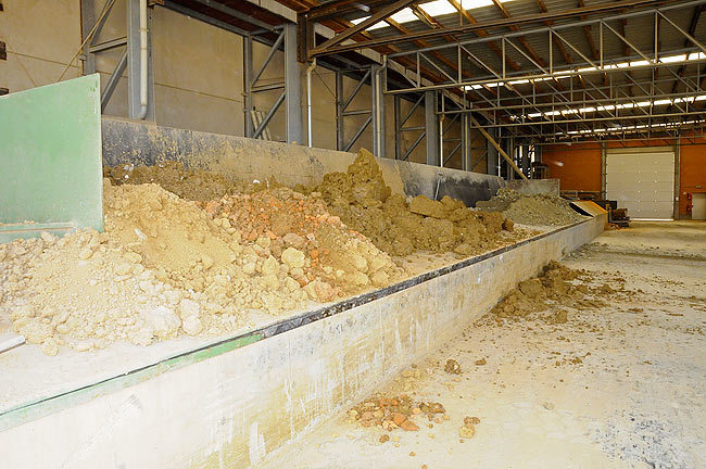 Raw materials put together before processing