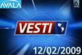 Vesti na TV Avala  12/02/2009