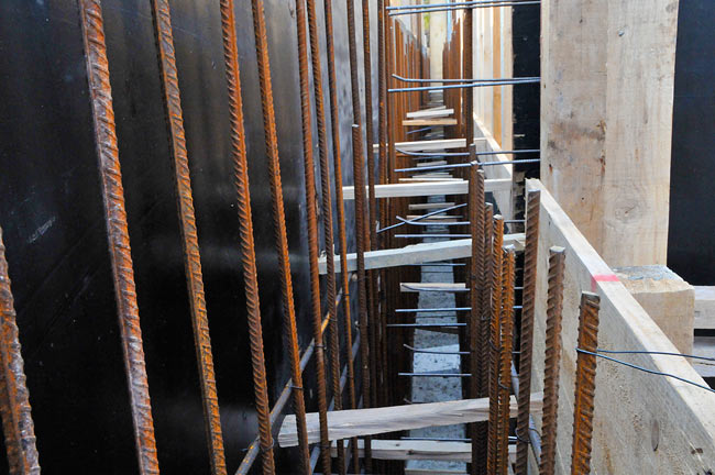 Inside the cast of the wall connecting A3 and A4