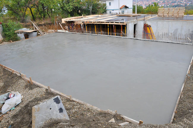Footer slab of Amadeo II second part finished