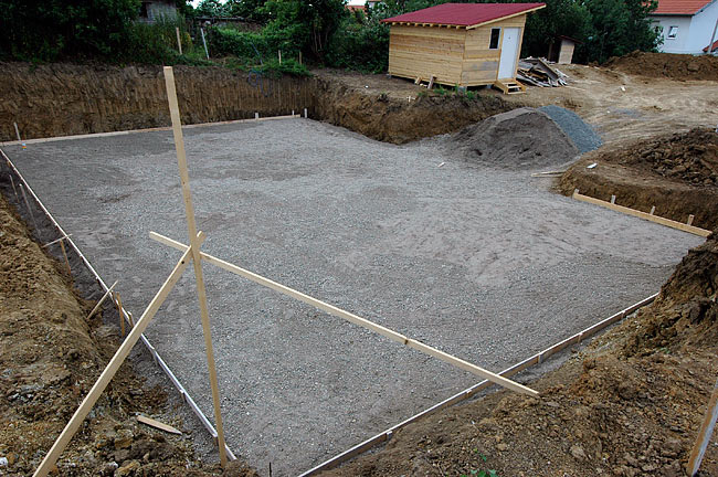 Preparing the footer slab