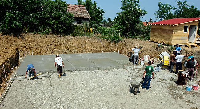 Making of the footer slab 1