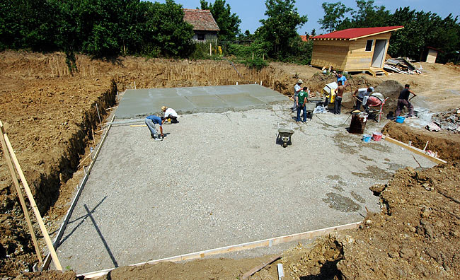 Making of the footer slab 2