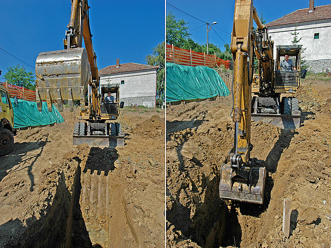 Digging the mud pool for the geothermal drilling - 01
