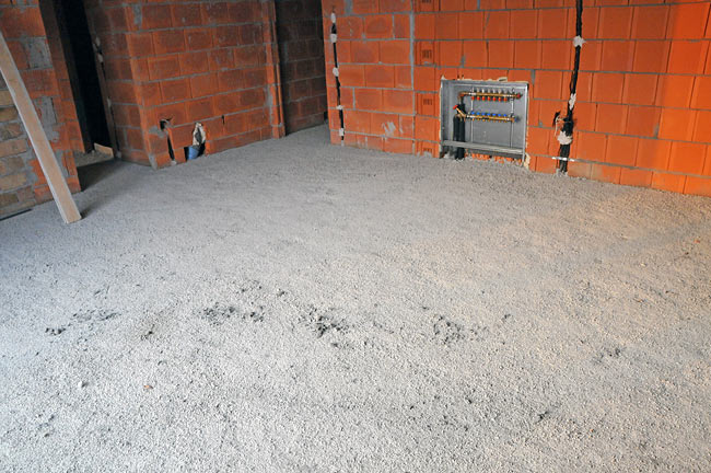 Floor after light concrete