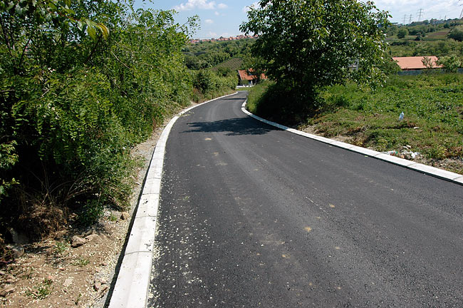 Finished northeast road connecting Amadeo