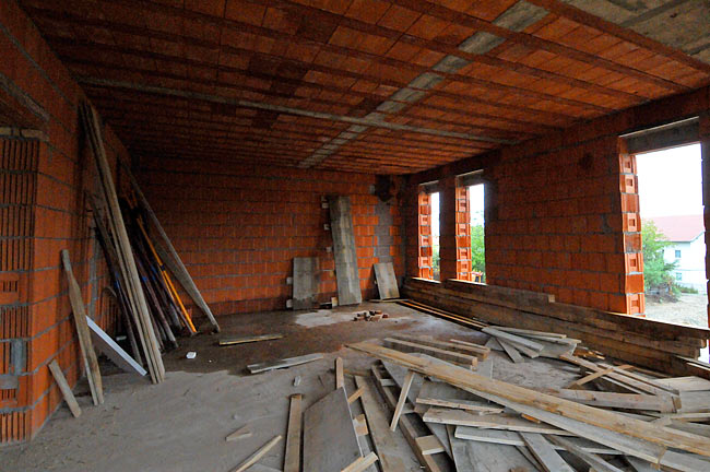 Inside apartment-a in Amadeo once supportive poles are removed