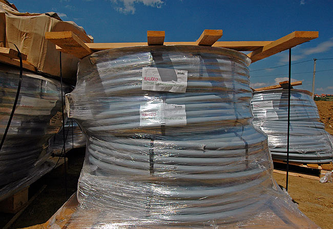 Rehau RAUGEO probes for geothermal vertical loop