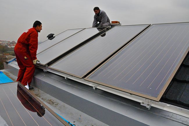 Postavljanje jednog solarnog panela