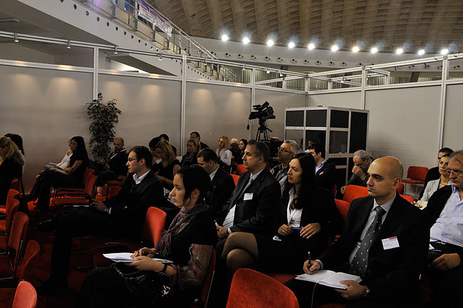 The audience during the talk at the BelRE 2008 conference