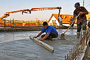 Making of Amadeo second ground floor armed concrete slab